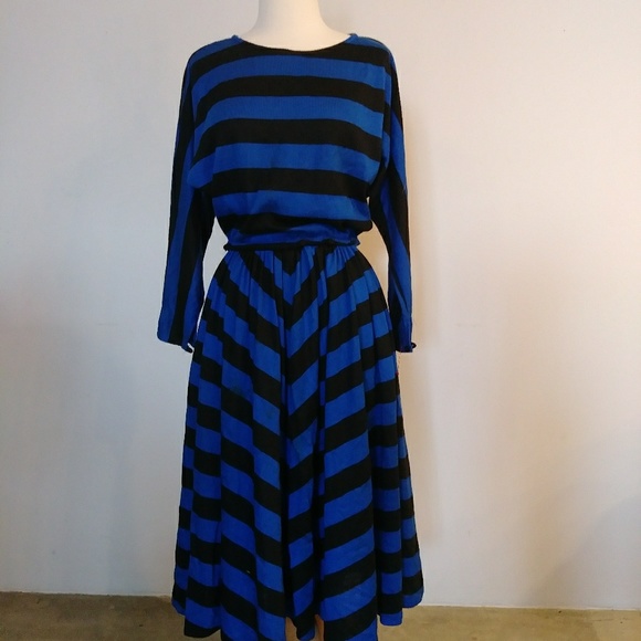 Vintage Dresses & Skirts - ❌sold❌80s Striped Dress